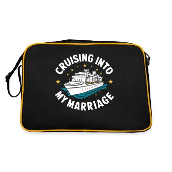 Kreuzfahrt - Retro Tasche - Schwarz/Gold - Hinten