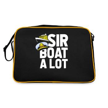 Kreuzfahrt - Retro Tasche - Schwarz/Gold - Hinten