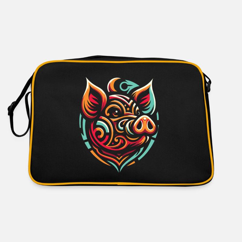 Pig Pig Fermier Phases de lune Sac Retro