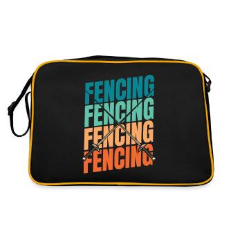 Fencing Fencers - Retro Bag - black/gold - Back