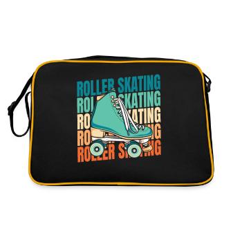 Roller Skates Roller Skating - Retro Bag - black/gold - Back