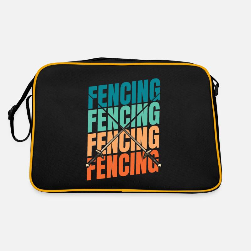 Fechten Fechter Retro Tasche