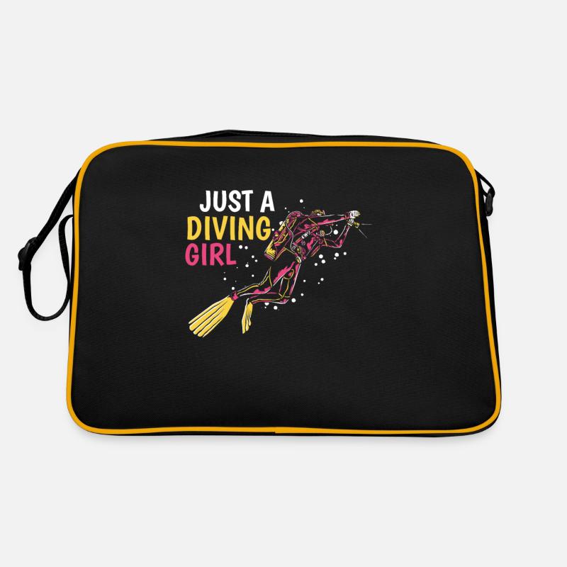 Plongeur juste une plongeuse plongeuse Sac Retro