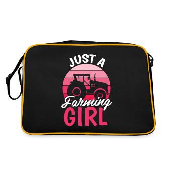 Fermier Fermier Juste une fille de ferme - Sac Retro - noir/or - Dos
