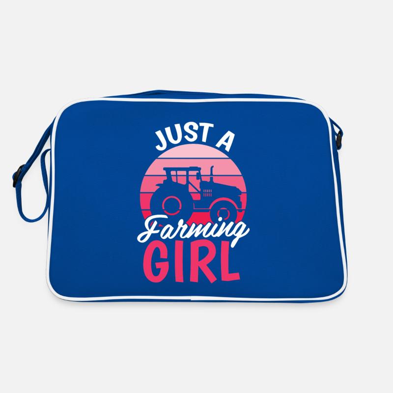 Fermier Fermier Juste une fille de ferme Sac Retro
