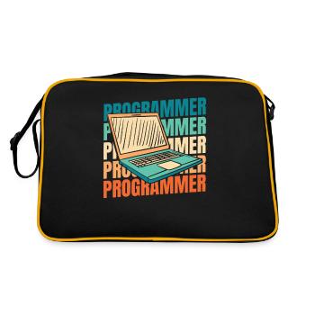 Developer Coder Programmer - Retro Bag - black/gold - Back