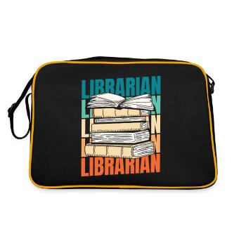 Librarian - Retro Bag - black/gold - Back