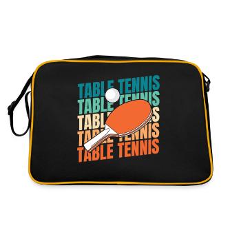 Ping-pong de table - Sac Retro - noir/or - Dos