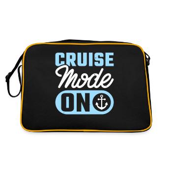 Kreuzfahrt - Retro Tasche - Schwarz/Gold - Hinten