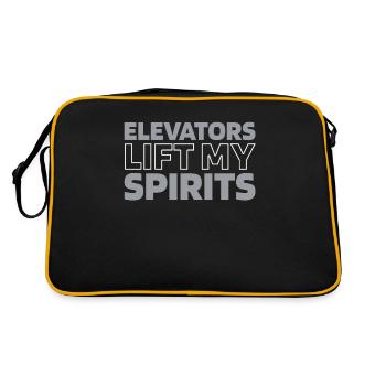 Elevator Elevator - Retro Bag - black/gold - Back