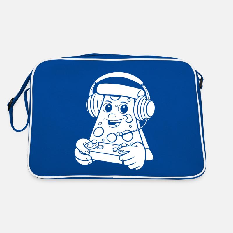 Gamer Gaming Manette de jeu Pizza Sac Retro