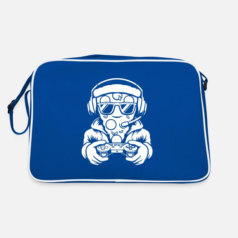 Gamer Gaming Pizza Gaming Controller Retro Bag
