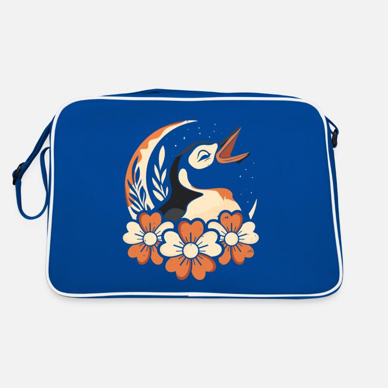 Pingouin Fleurs sauvages Lune florale Sac Retro
