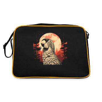 Perroquet Lune Hurlement - Sac Retro - noir/or - Dos