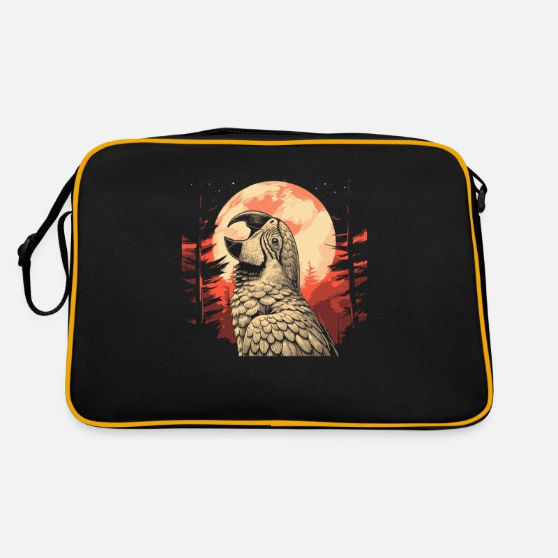Perroquet Lune Hurlement Sac Retro
