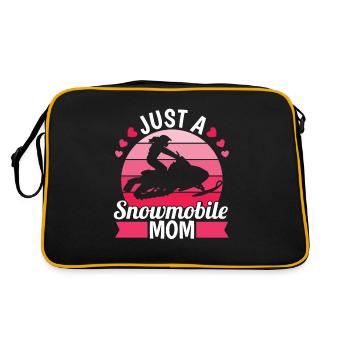 Snowmobile Snowmobile Mom - Retro Bag - black/gold - Back