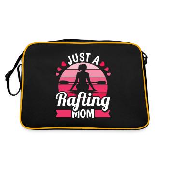 Rafting Mutter Juste une maman rafting - Sac Retro - noir/or - Dos
