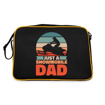 Snowmobile Snowmobile Father - Retro Bag - black/gold - Back