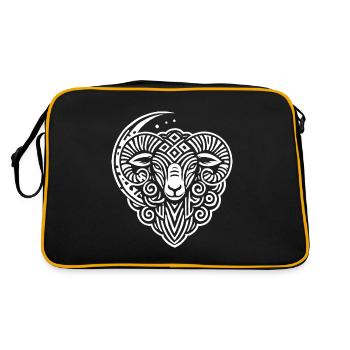 Phases de lune mouton - Sac Retro - noir/or - Dos