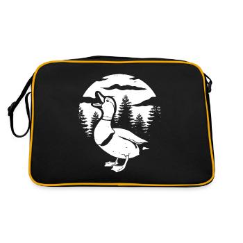 Canard Lune Hurlant - Sac Retro - noir/or - Dos