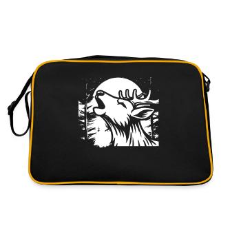 Cerf Lune Hurlement - Sac Retro - noir/or - Dos