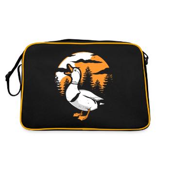 Canard Lune Hurlement - Sac Retro - noir/or - Dos