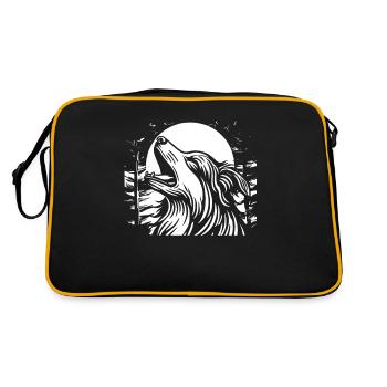 Berger Australien Lune Hurlement - Sac Retro - noir/or - Dos