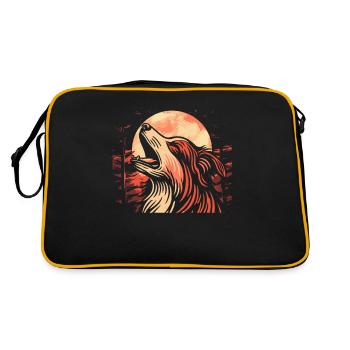 Berger Australien Lune Hurlement - Sac Retro - noir/or - Dos