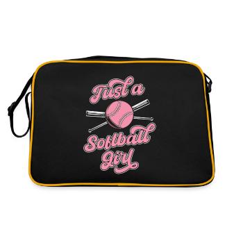 Softball Just A Softball Girl - Retro Bag - black/gold - Back