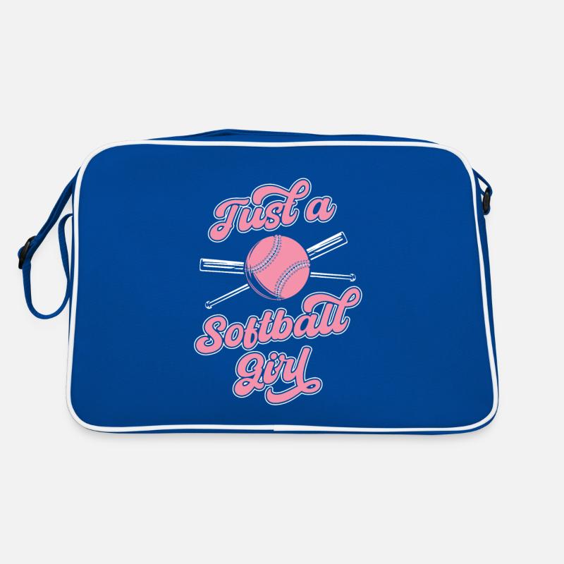 Softball juste une fille de softball Sac Retro