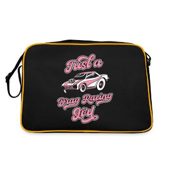 Dragster Drag Race Juste une fille de course de dragsters - Sac Retro - noir/or - Dos