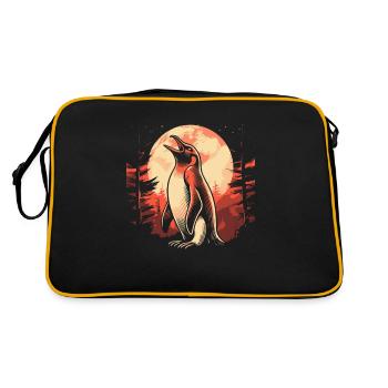 Pingouin Lune Hurlement - Sac Retro - noir/or - Dos