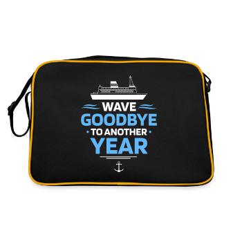 Kreuzfahrt Birthday Cruise - Retro Tasche - Schwarz/Gold - Hinten