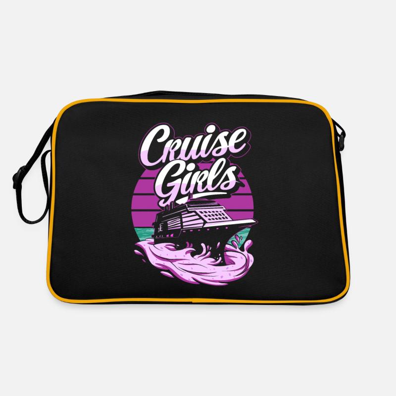 Kreuzfahrt - Retro Tasche - Schwarz/Gold