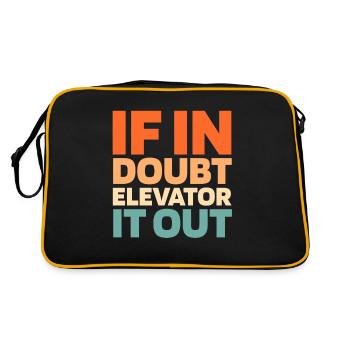 Elevator Elevator - Retro Bag - black/gold - Back