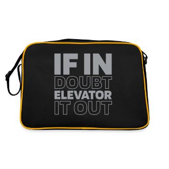 Elevator Elevator - Retro Bag - black/gold - Back