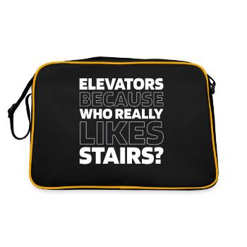 Elevator Elevator - Retro Bag - black/gold - Back