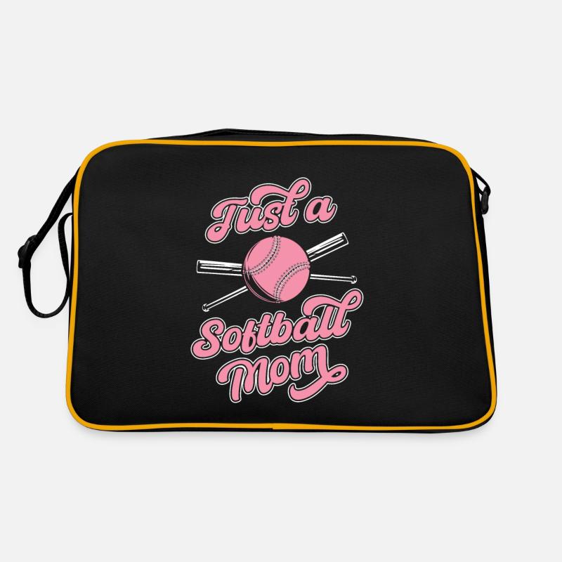 Softball Just A Softball Mom Retro Tasche
