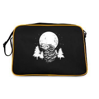 Mouton Lune Hurlement - Sac Retro - noir/or - Dos