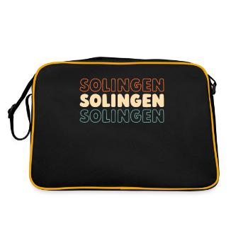 German city of Solingen, North Rhine-Westphalia - Retro Bag - black/gold - Back