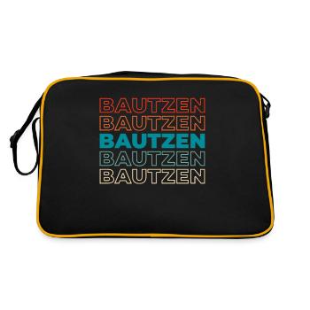 Ville allemande de Bautzen, Saxe - Sac Retro - noir/or - Dos