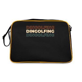 German city of Dingolfing, Bavaria - Retro Bag - black/gold - Back