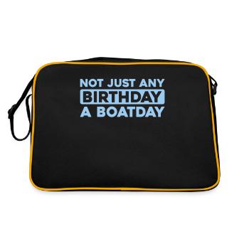 Kreuzfahrt Birthday Cruise - Retro Tasche - Schwarz/Gold - Hinten