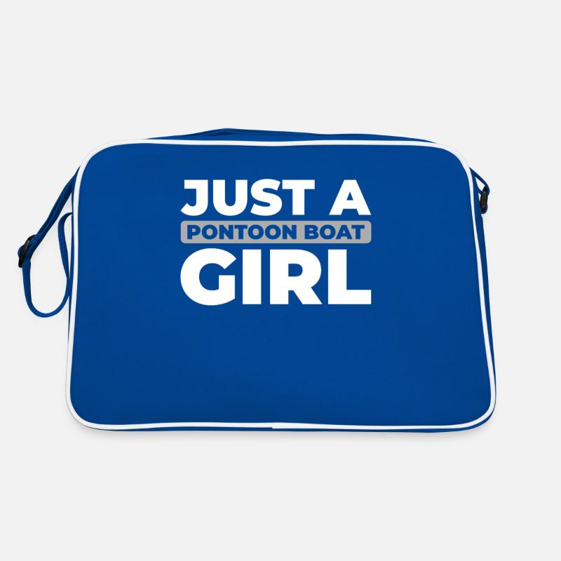 Pontonboot Just A Pontoon Boat Girl Retro Bag
