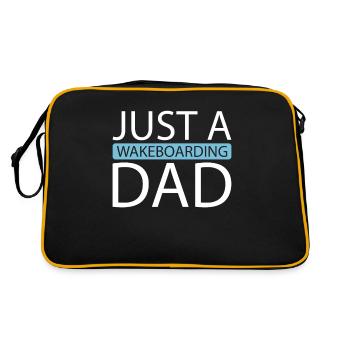 Wakeboard Wakeboarder Just A Wakeboarding Dad - Retro Bag - black/gold - Back