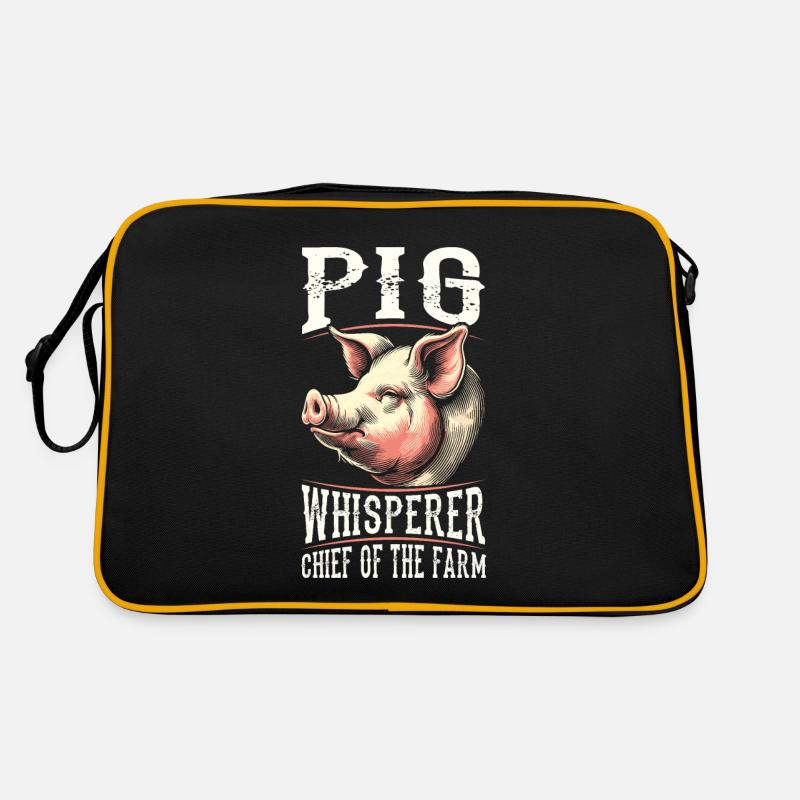 Éleveur de porcs Chef de la ferme Sac Retro