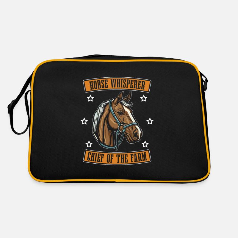 Pferd Reitsport Chef Der Farm Retro Tasche