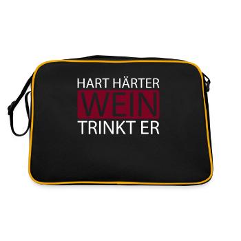 Wine Winemaker - Retro Bag - black/gold - Back