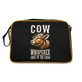 Éleveur de vaches, éleveur laitier, chef d’exploitation - Sac Retro - noir/or - Dos