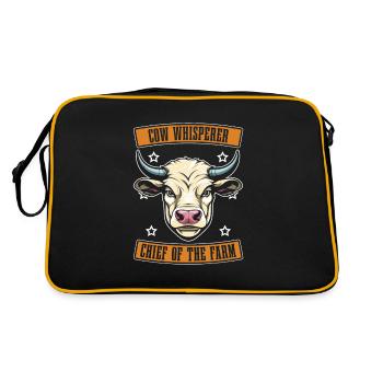 Éleveur de vaches, éleveur laitier, chef d’exploitation - Sac Retro - noir/or - Dos